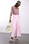 Pink Self-Tie Belted Pleated Trousers 8359 - 4