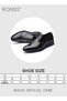 Men Formal Business Leather Shoes Men Pointed Leather Shoes with Anti-slip Sole and Lace-up Design S - 7