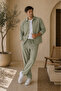 Men's Cotton Fabric Shirt and Pants Set - 3