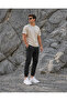 White Striped Lace-Up Mesh Men's Sports Casual Premium Shoes - 4