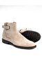 Italian Style Internal and External Natural Leather Suede Men's Boots Beige T11276 - 3