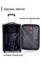 Soft Shell Material 3PCS Set (20/24/28 Inch) Luggage, Ultra Lightweight, Expandable, 2 Wheels, Combination Locks Suitcase - 3