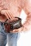 Sia Staple Detailed Faux Leather Women's Crossbody Bag Brown