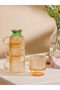 Colorless Pineapple Figured Glass Cup Set of 4 220 ml