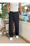 Pleated Korean Cut Trousers Black - 2