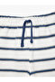 Cotton Striped Ecru Baby Boy Shorts 6Smb40077Tk - 6