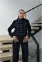Dark Navy Blue Hussar Jacket Pants Denim Suit - 4