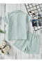 Boys Green Checked Short Sleeve Shirt and Shorts Set - 2