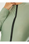 Pack of 3 - Solid Full Sleeve Front Zip Swimsuit, Contrast Edge Wrap Skirt and Leggings Burkini Set - 4