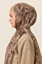 Aura Silk Crepe Shawl - Sand - 3