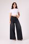 Women's High Waist Super Wide Leg Jean Pants, Inner Leg Length 82cm