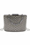 Stoned Platinum Women's Evening Dress Handbag with Stone Detail and Chain Strap, Stylish Evening Event Clutch Model, Elegant - 5