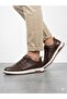 Men's Brown Genuine Leather Lightweight Orthopedic Sole Casual Shoes - 3