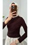 Women's Drawstring High Neck Candy Blouse -0160 - 2