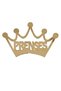 Princess Crown Cake Topper Princess Gold Color Plexi Cake Centerpiece Lettering 10 cm - 2