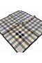 Tivil Silk Scarf 54169 Gray Plaid Pattern