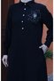 Floral Cotton Linen Dress with File Detail - 6