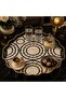 Luxury Glass Surface Presentation Tray 38 cm - Tea and Coffee Serving Tray - Decorative Round Tray with Gold Detail - 2
