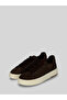 Orevıa Women's Shiny Stone Detailed Thick Sole Lace-Up Comfortable Daily Use Sneaker