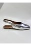 Bi̇anca Women's Square-Toe Shoes with Shiny Open Back Buckle Detail, Elegant and Stylish Daily Flats - 3