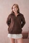 Women's Polo Neck Oversize Knitwear Sweater - 5