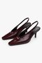Women's Revia Burgundy Buckle Detailed Heeled Shoes - 3