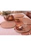 6 Pieces Beige Oval Jute Placemats / American Service Lux Presentation Plate Mats - 8