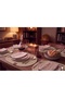 6 Pieces Beige Oval Jute Placemats / American Service Lux Presentation Plate Mats - 3