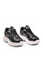 Black and White Lace-Up Women's Sneaker - 3