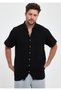 Heaven 4040 Muslin Collar Short Sleeves Men's Shirt - 3