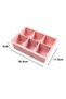 1 Piece of Dried Rose (6-Compartment Large Size Silicone Ice Mold) Silicone Square Ice Tray for Cocktails Multi-Purpose - 4
