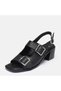 Women's Heel Sandals in Genuine Leather Large Size 41-42-43-44-45 - 6