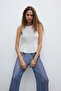 Wide hole-knit trousers - 2