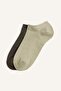 Breathable Women's Seamless 2-Piece Modal Booties Socks H5107Axns