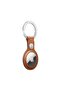 AirTag Leather Key Ring - Saddle Brown - 3