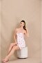 Romantic Pink Heart Figured Lace Satin 2-Piece Home Wear Set - 2