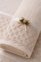 Premium Collection French Guipure Lace 4-Piece Cotton Towel Set 50X90 - 4