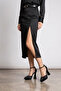 307 Mg Black Platform Heeled Evening Dress Women's Shoes