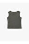 Printed Anthracite Baby Boy Sleeveless T-Shirt 6Smb30001Tk - 2