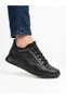 Men's Black Genuine Leather Orthopedic Sole Seasonal Casual Shoes