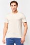 Men Sportswear Fit Short Sleeve Outdoor T-Shirt, Beige