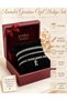 Mother's Day Gift Lettered Figaro Bracelet Set of 3 Women's Stainless Steel Non-Tarnish Gift Jewelry Set