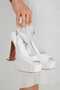 Women's High Platform Open Back Open Toe Evening Dress Shoes - 2