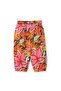 Girl's Tropical Floral Patterned Elastic Waist Comfortable Cut Pants 2-8 Years Mix - 2