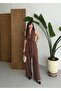 Women's Front-Tie Pocketed Imported Atlas Fabric Jumpsuit