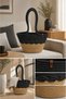 Vena Wicker Rope Women's Bag Natural Handmade Summer Shoulder Bag Stylish Daily Use Beach Bag - 3