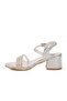 Silver Girls' Stone Embellished Heeled Sandals - 2