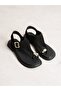 Favella Black Flip Flops Women's Sandals - 3