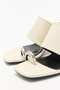 Heels 2625 - Women's Heels with Metal Detail and Flip-Flop Style - 2