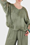Lace Detailed Oversized Loose Blouse Bluz 6909114 - 4